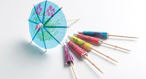 Wooden Umbrella / Flag Picks